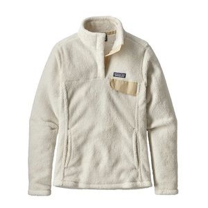 White Patagonia fleece pullover size women’s small